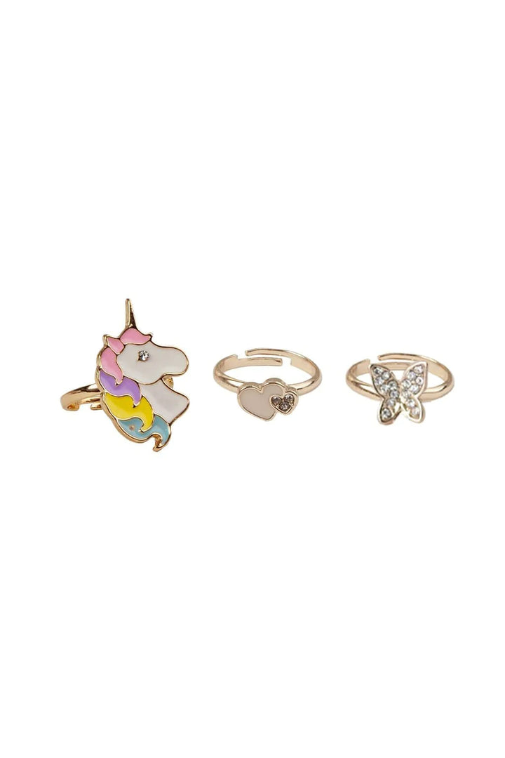 Great Pretenders Boutique Butterfly &amp; Unicorn Ring Set