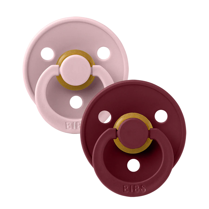 BIBS Round Colour Pacifiers - Size 1 (0-6m)