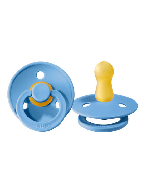 BIBS Round Colour Pacifiers - Size 1 (0-6m)