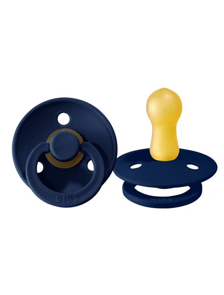BIBS Round Colour Pacifiers - Size 1 (0-6m)