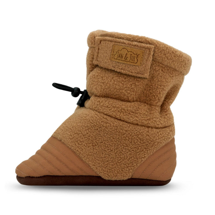 Jan &amp; Jul Stay-Put Cozy Booties - Brown Bear