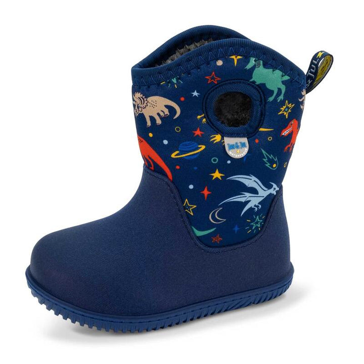 Jan &amp; Jul Toasty-Dry Lite Winter Boots - Space Dinos