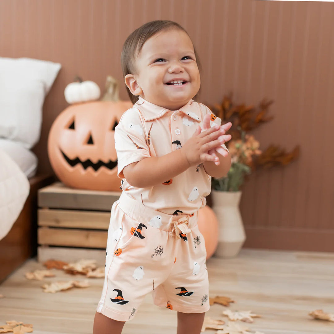 Kyte Baby Short Sleeve Polo - Bewitched
