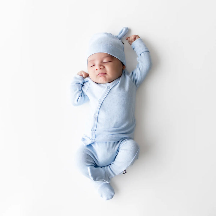 Kyte Baby Pointelle Take Home Set with Cap - Breeze