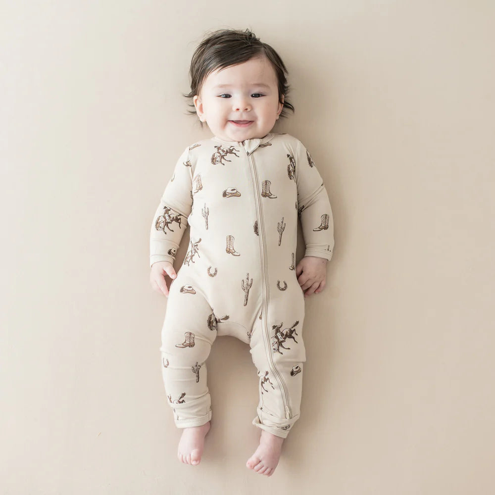 Kyte Baby Zippered Romper - Classic Cowboy