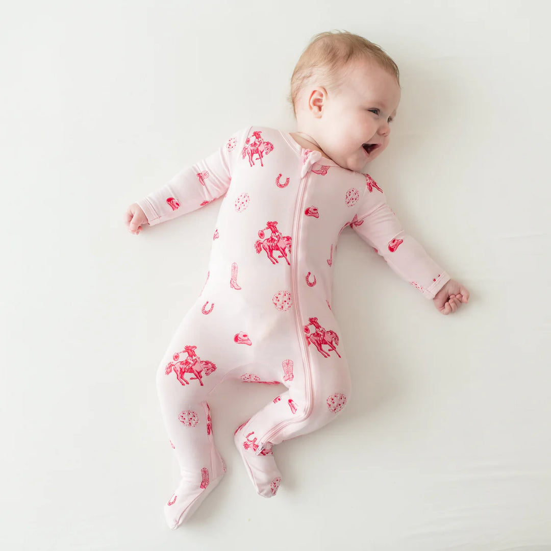 Kyte Baby Zippered Footie - Disco Cowgirl