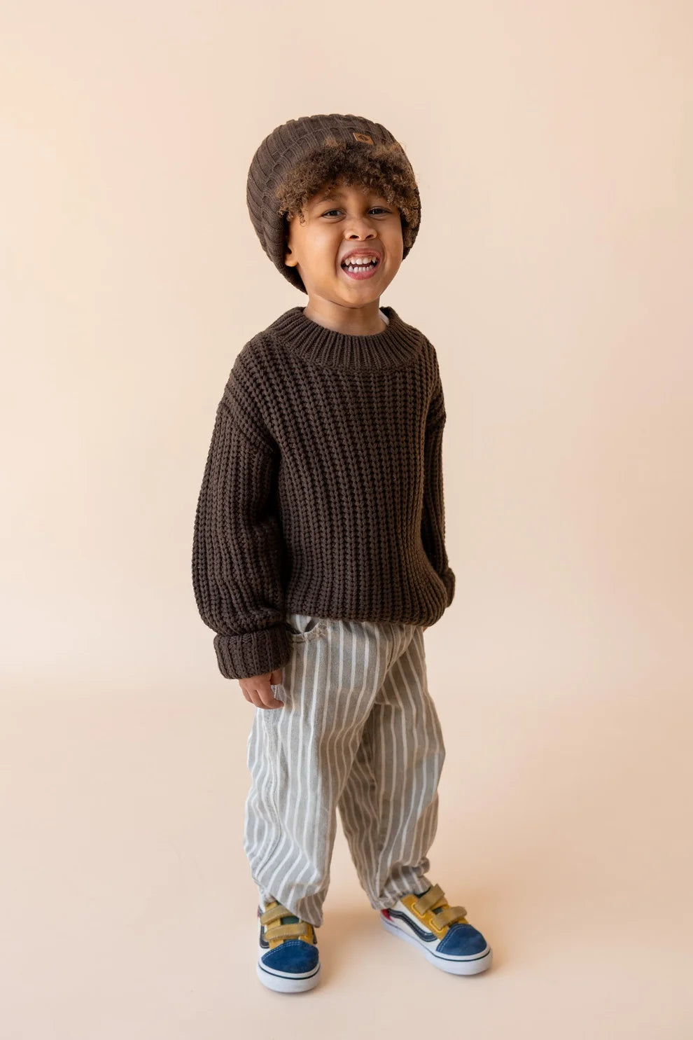 Kyte Baby Chunky Knit Sweater - Espresso