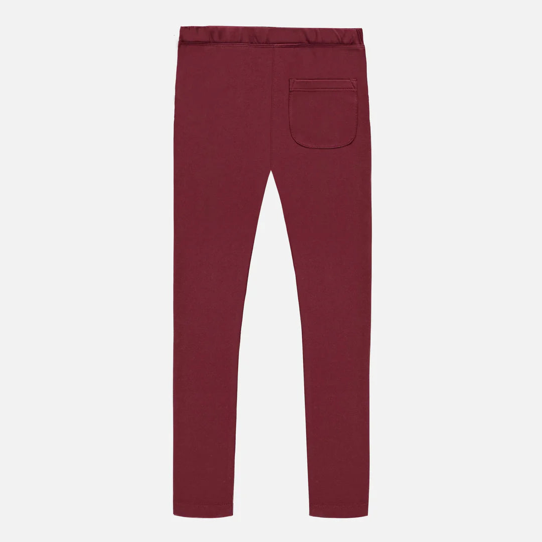 Souris Mini Red Legging with Pocket in Soft Jersey - Child