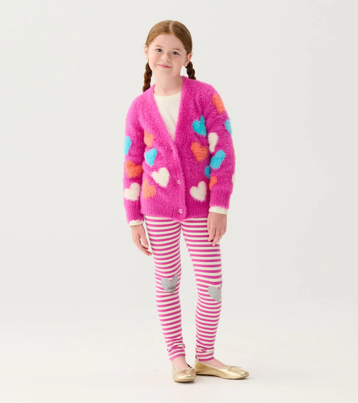 Hatley Boucle Cardigan - Jumbo Hearts