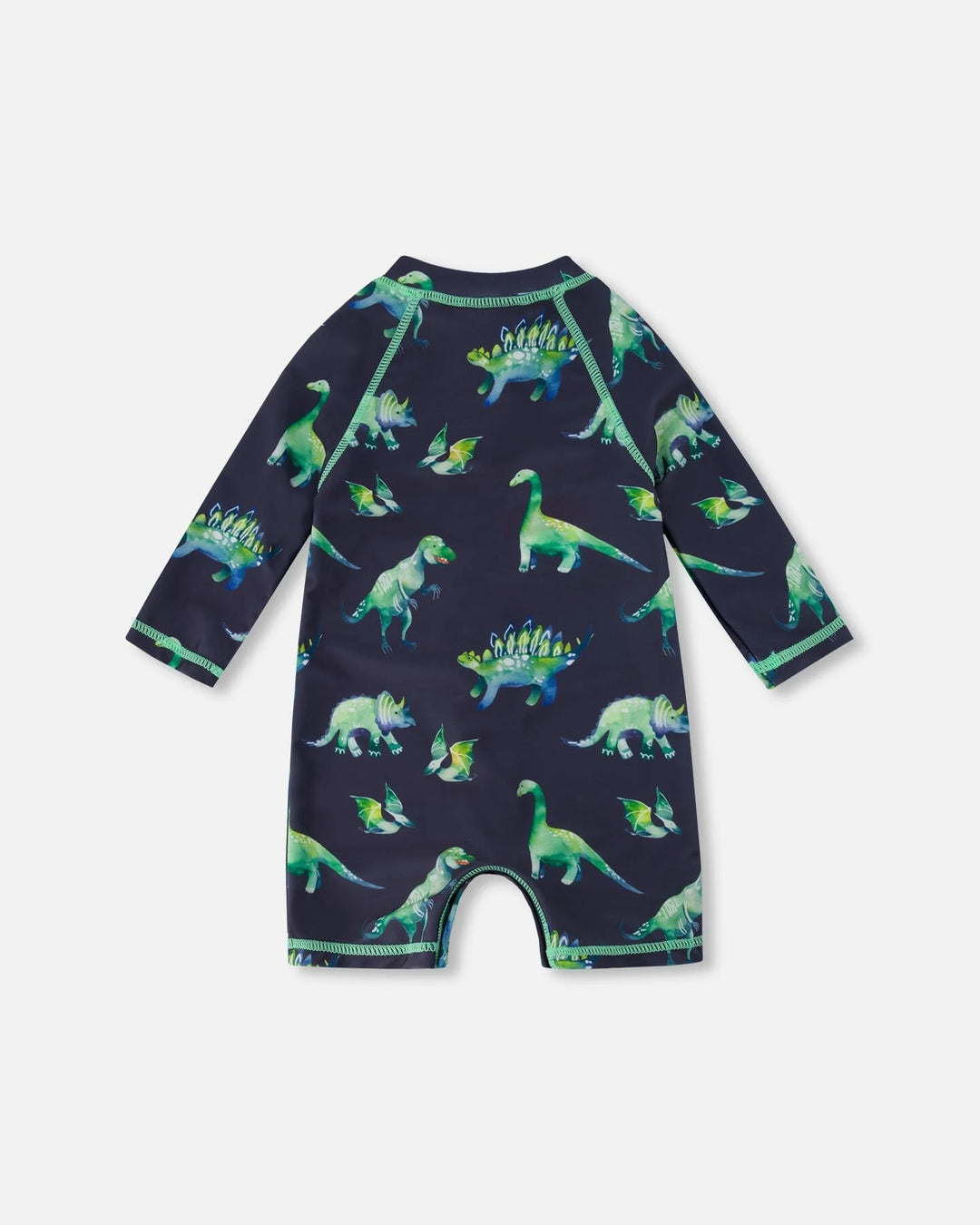 Deux Par Deux One Piece Rashguard Long Sleeve Print - Dinosaur