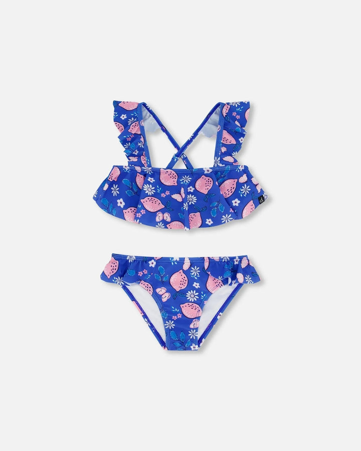 Deux Par Deux Two Piece Swimsuit - Printed Lemon