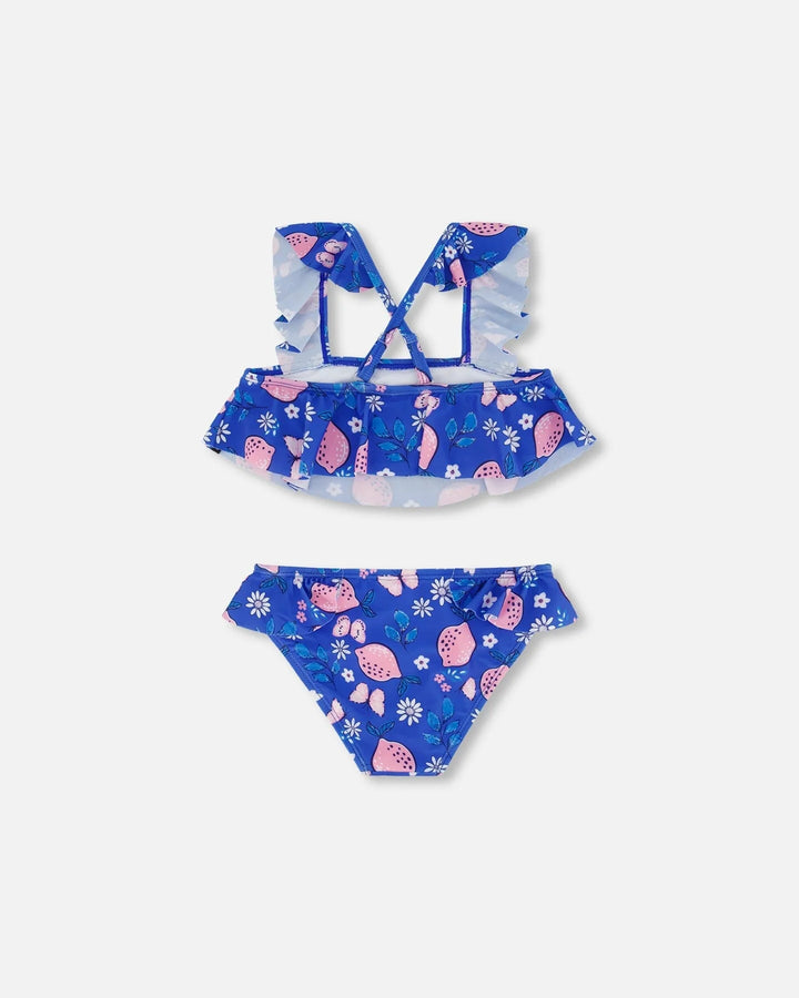 Deux Par Deux Two Piece Swimsuit - Printed Lemon