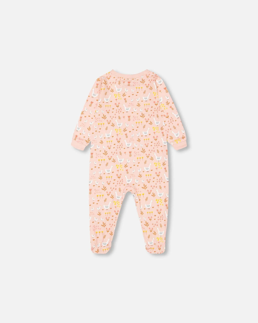 Deux Par Deux Organic Cotton One Piece Pajama - Printed Goose