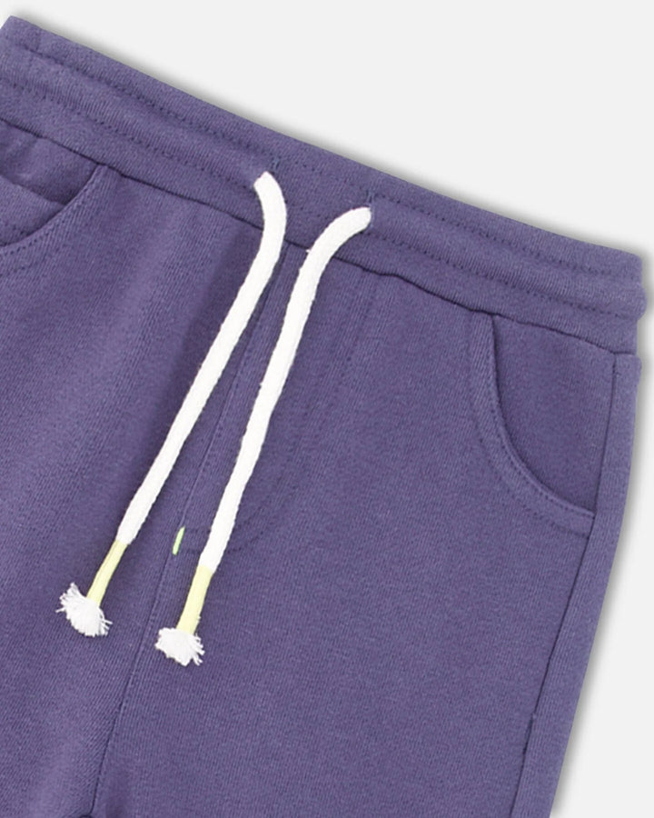 Deux Par Deux French Terry Pant - Nightshadow Blue
