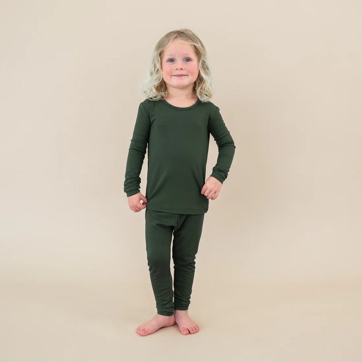 Kyte Baby Long Sleeve Toddler Pajama Set - Fir