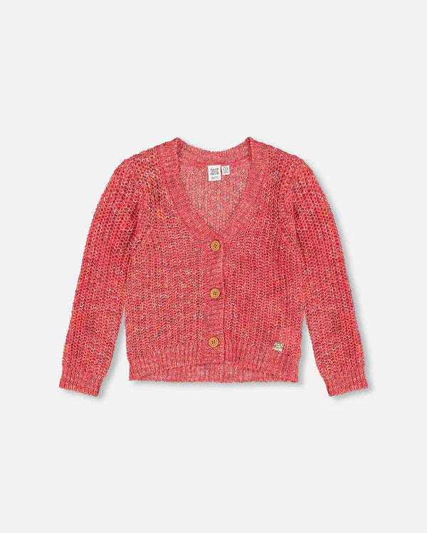Deux Par Deux Knit Cardigan - Camelia Rose