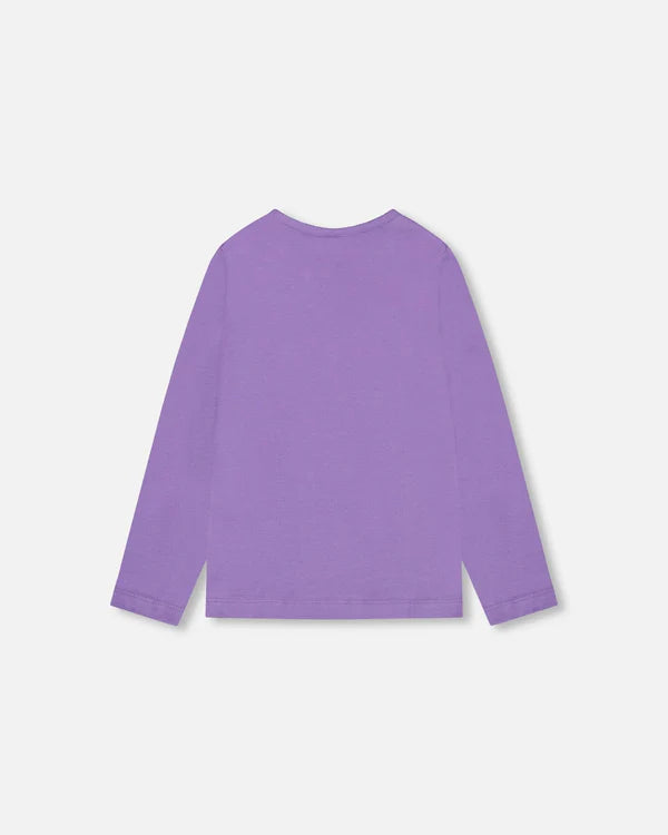Deux Par Deux Long Sleeve Tee - Purple