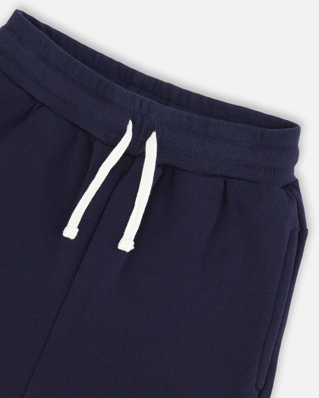 Deux Par Deux Fleece Sweatpants with Cargo Pockets - Peacoat/Navy