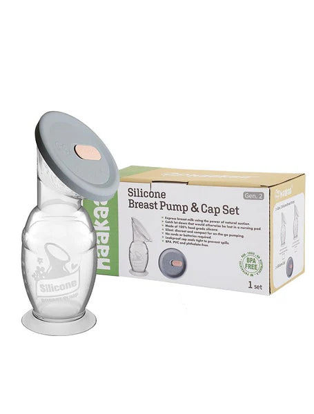 Haakaa Silicone Breast Pump with Suction Base and Silicone Cap
