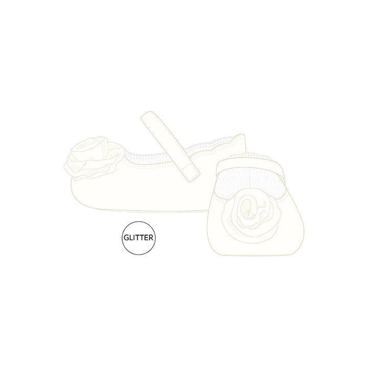 Mayoral Floral Mary Jane Shoes - Natural White