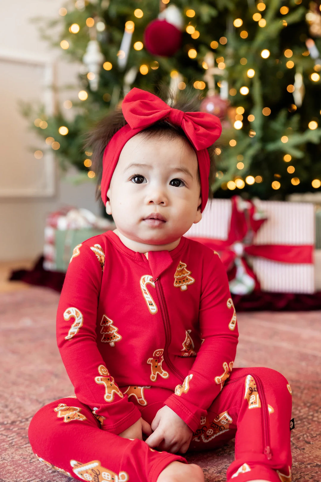 Kyte Baby Zippered Romper - Gingerbread