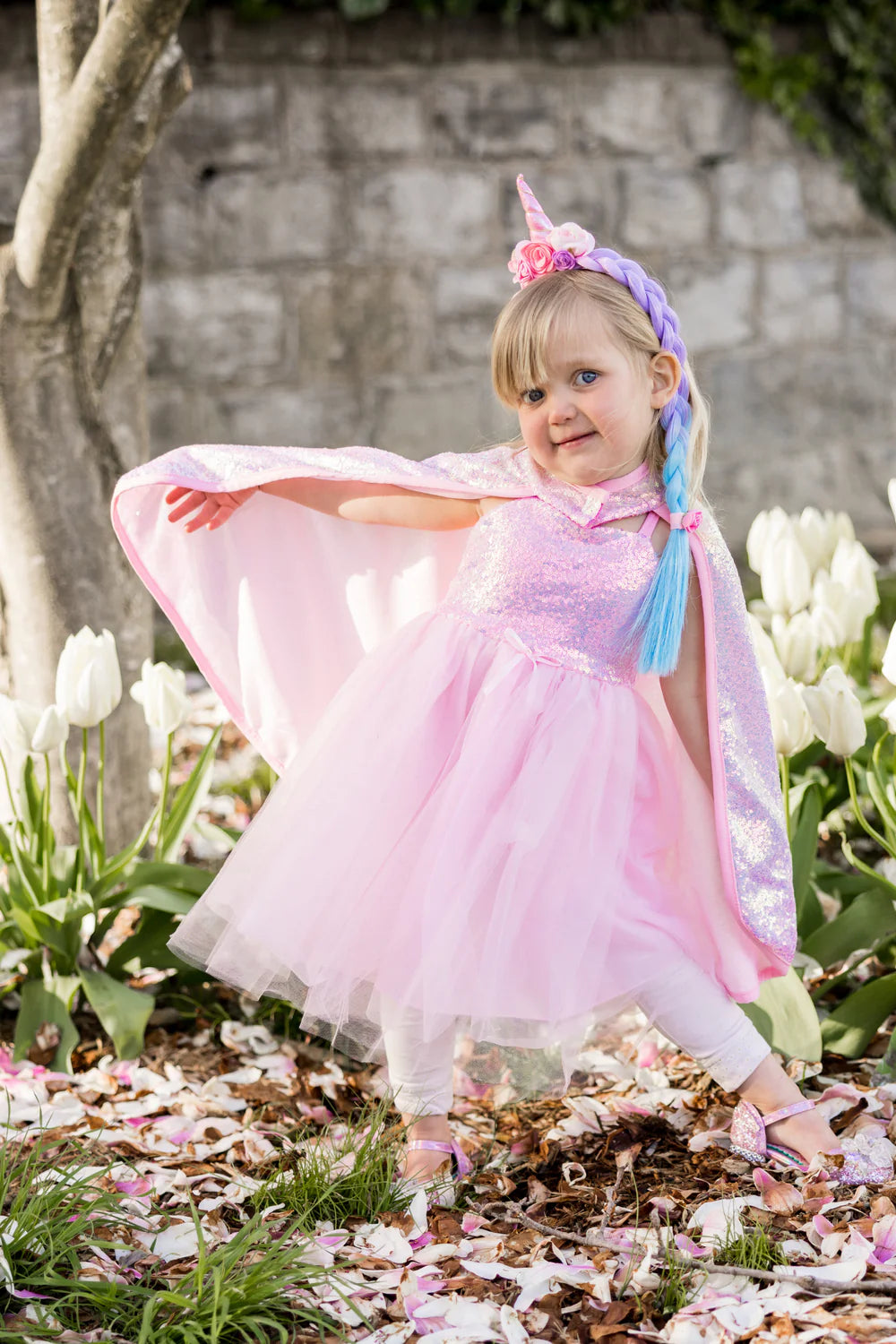 Great Pretenders Sequins Cape -Pink