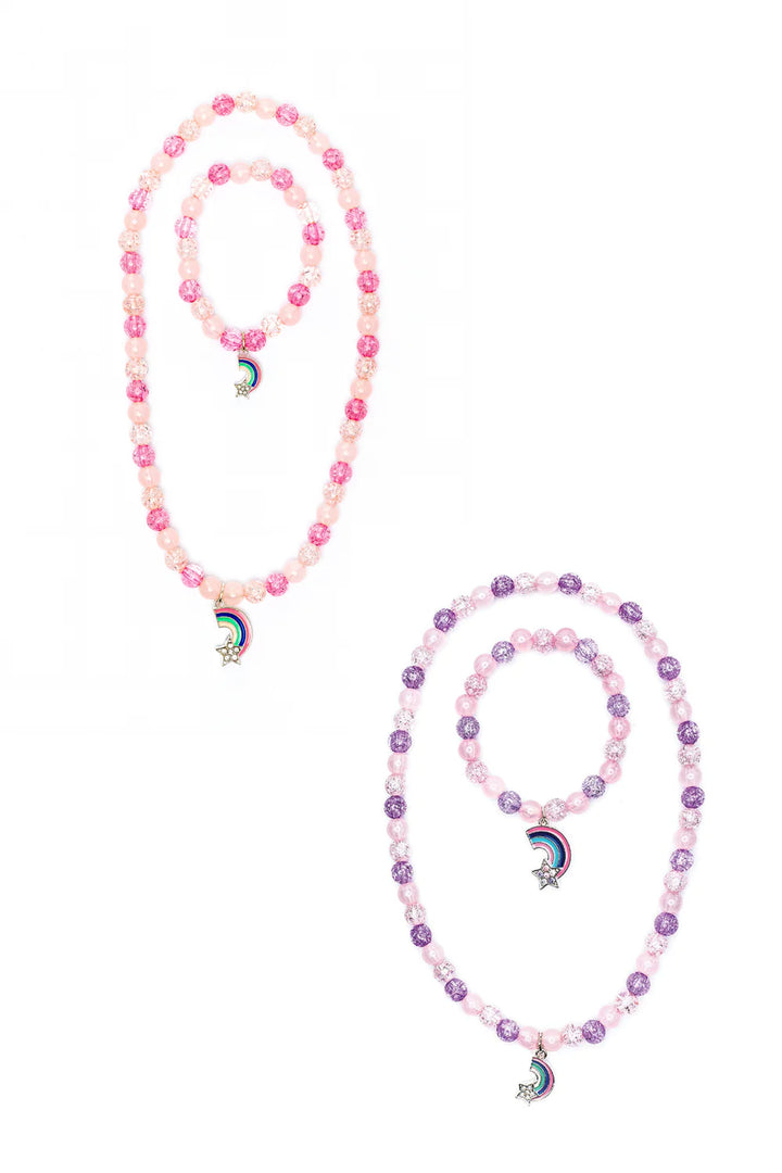 Great Pretenders Rainbow Necklace and Bracelet Set