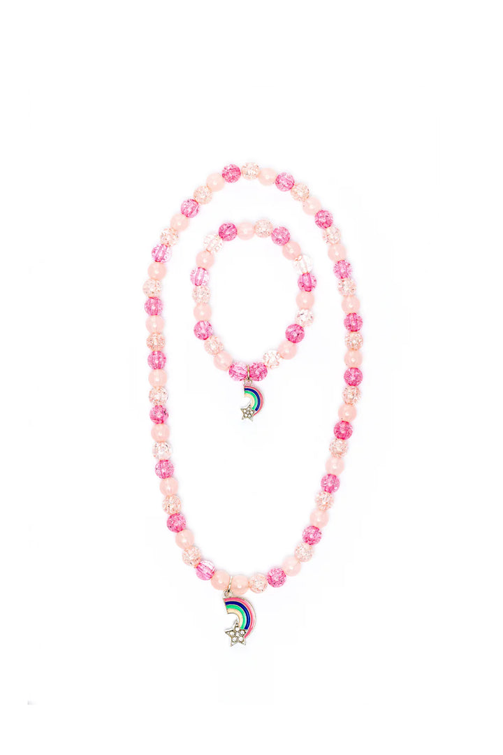 Great Pretenders Rainbow Necklace and Bracelet Set
