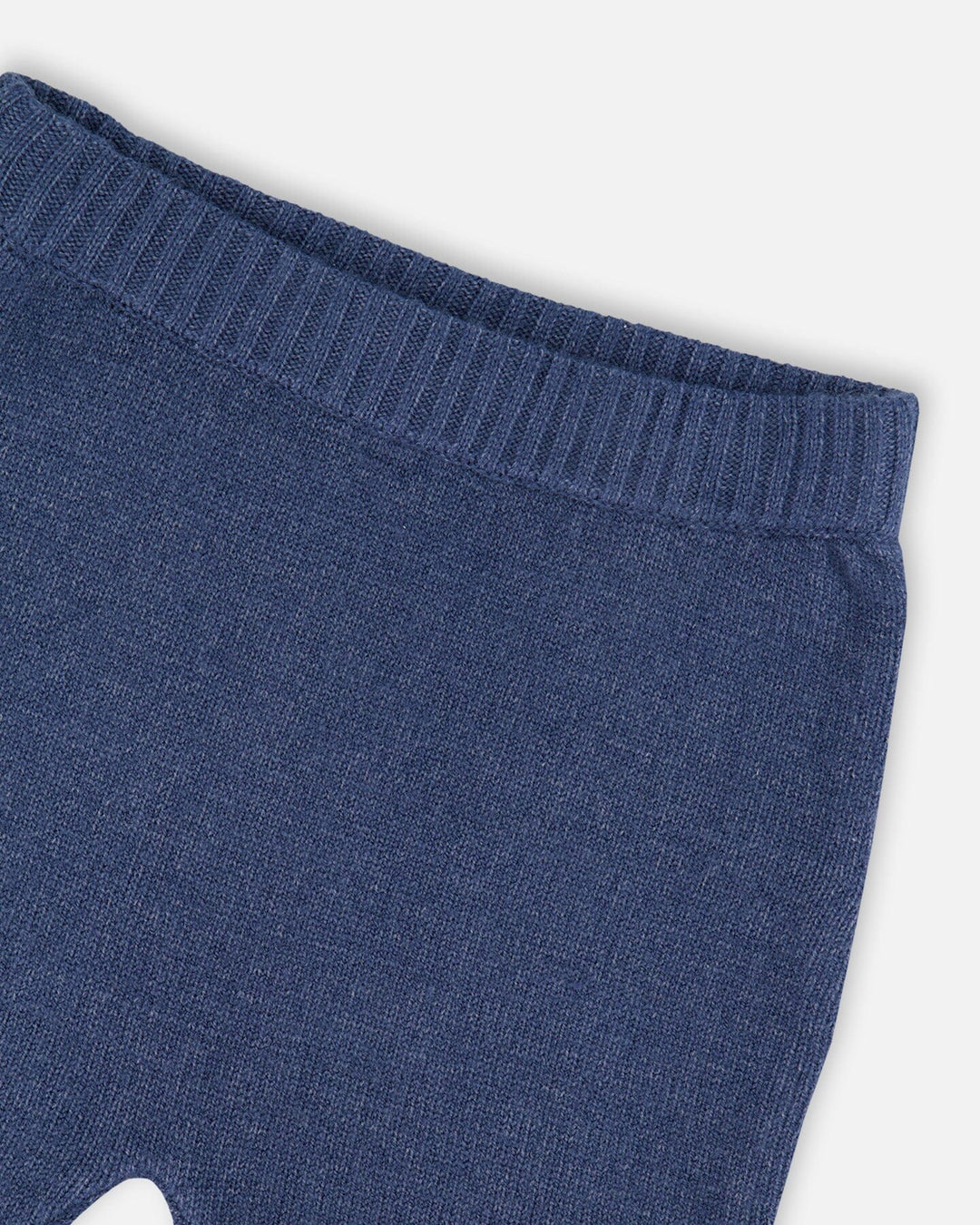 Deux Par Deux Knitted Jacquard Sweater And Pant Set - Moonlight Blue Bears