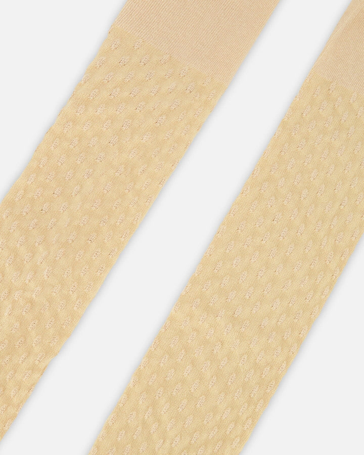 Deux Par Deux Knit Tights - Nougat/Beige