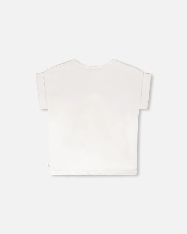 Deux Par Deux Organic Jersey T-Shirt - White