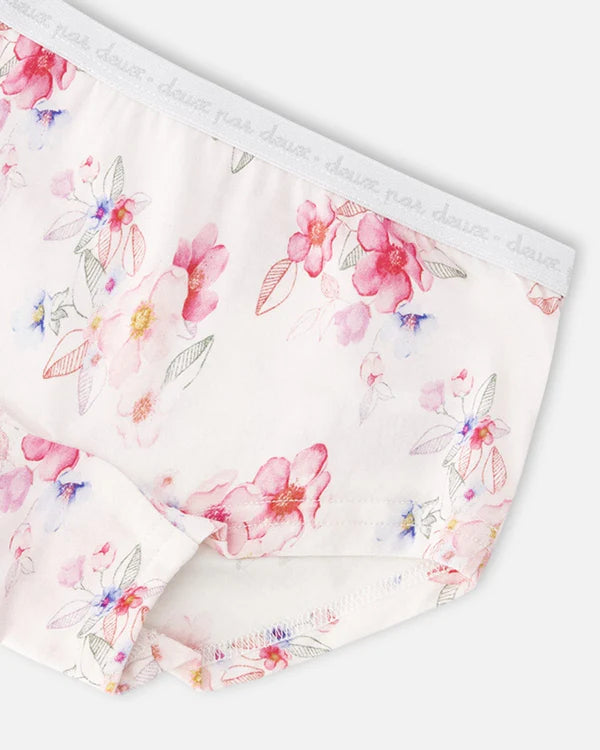 Deux Par Deux 3 Pack Boyshort Panty - Printed Kittens