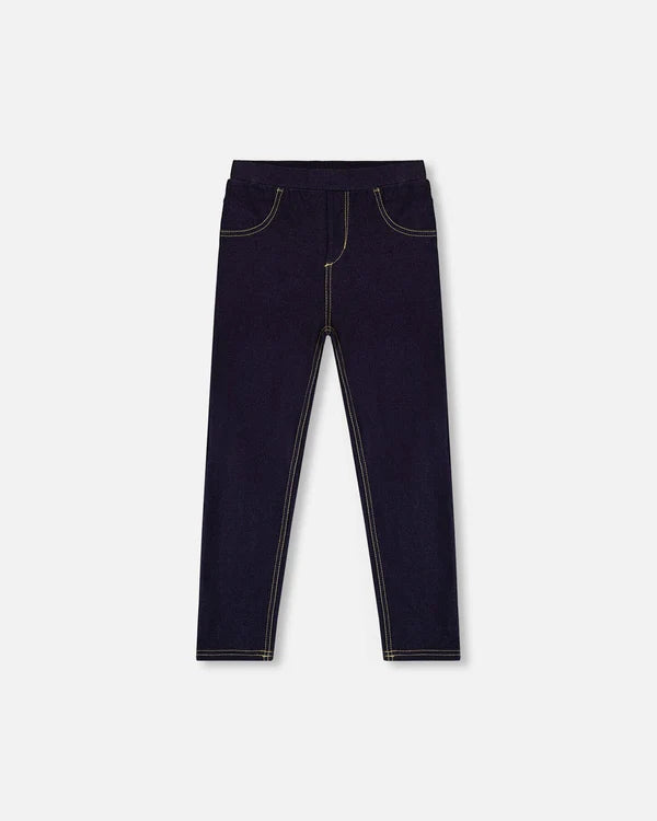 Deux Par Deux Jeggings - Navy Denim