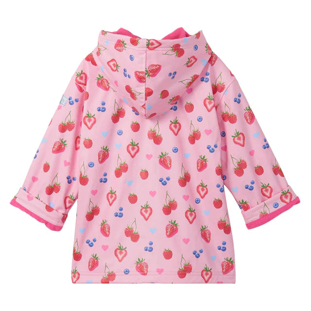 Hatley Zip-Up Rain Jacket - Summer Berries