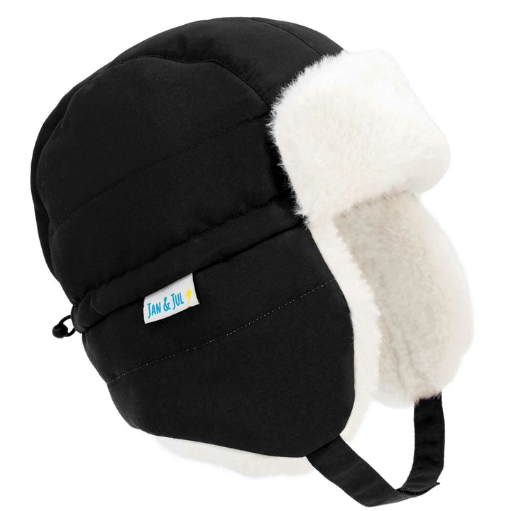 Jan &amp; Jul Toasty-Dry Trapper Winter Hat - Black