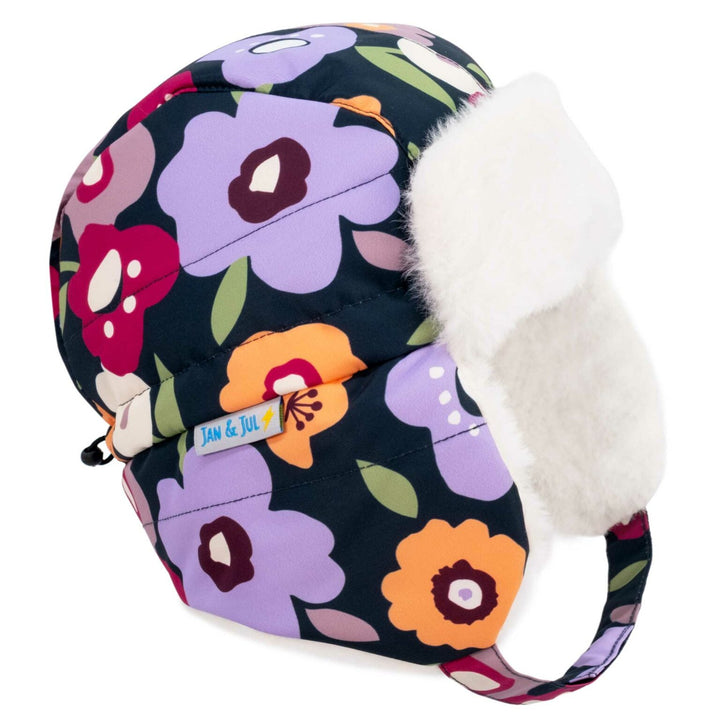 Jan &amp; Jul Toasty-Dry Trapper Winter Hat - Winter Flowers