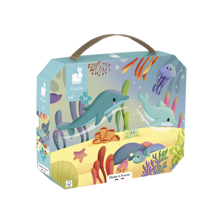 Janod 36pc Panorama Puzzle - Sea Animals