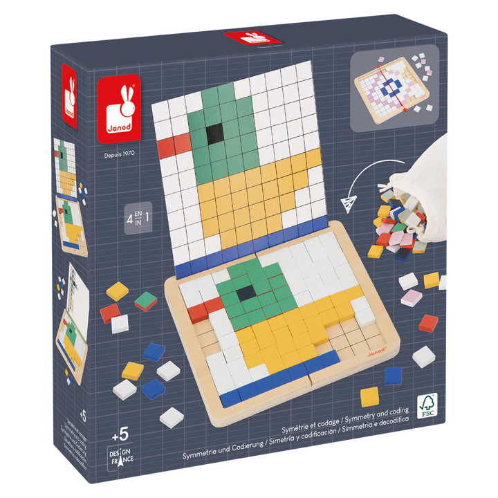 Janod Mosaics - Symmetry and Coding