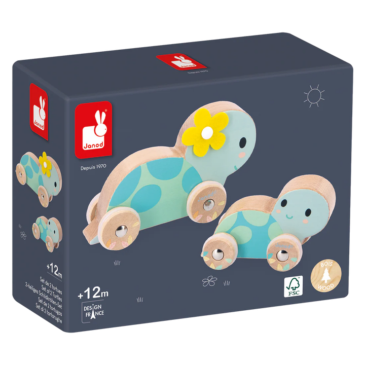 Janod Pure - Set of 2 Turtles