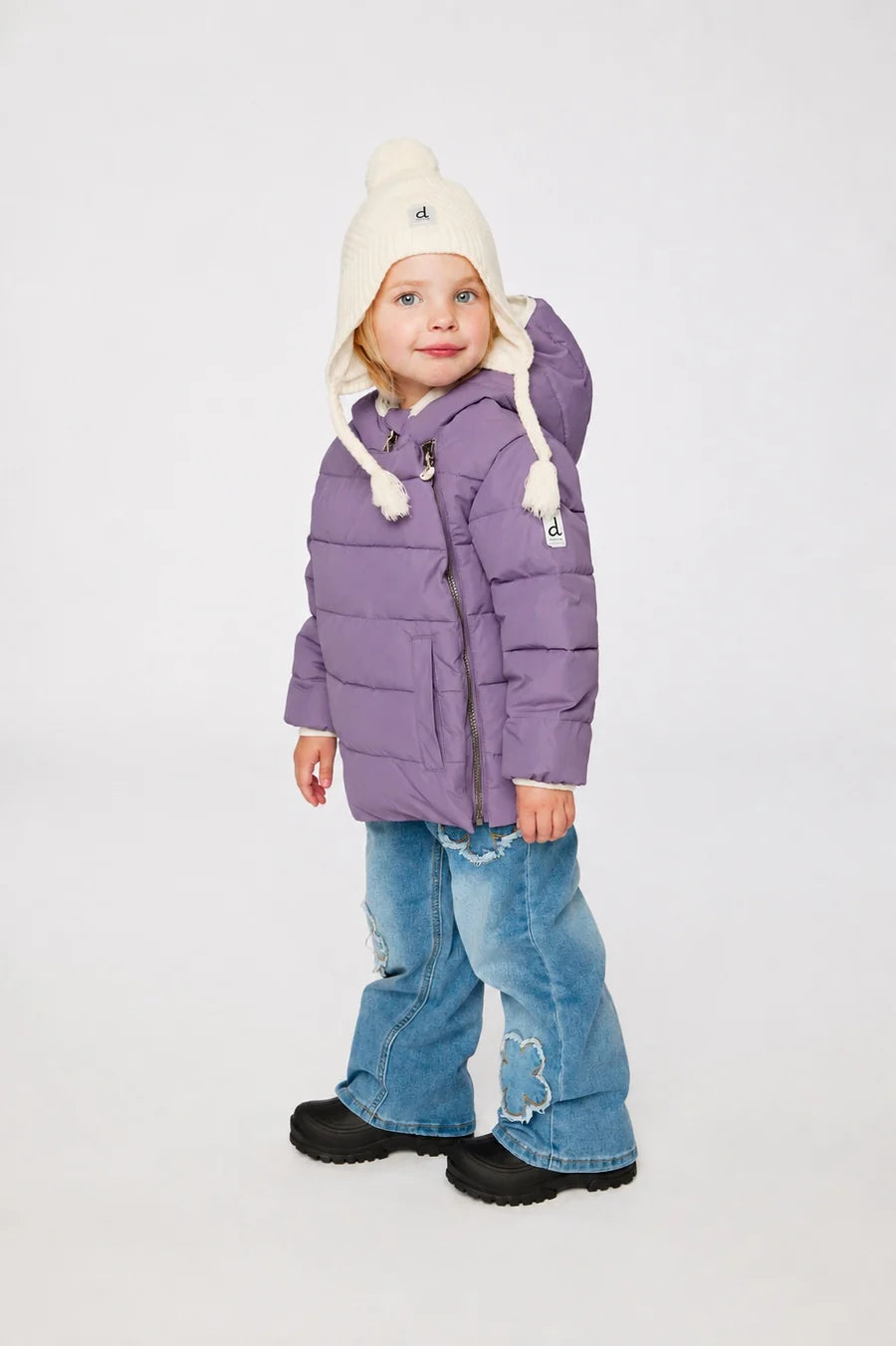 Deux Par Deux Winter Jacket Car Seat Adaptable - Purple Haze/Violet