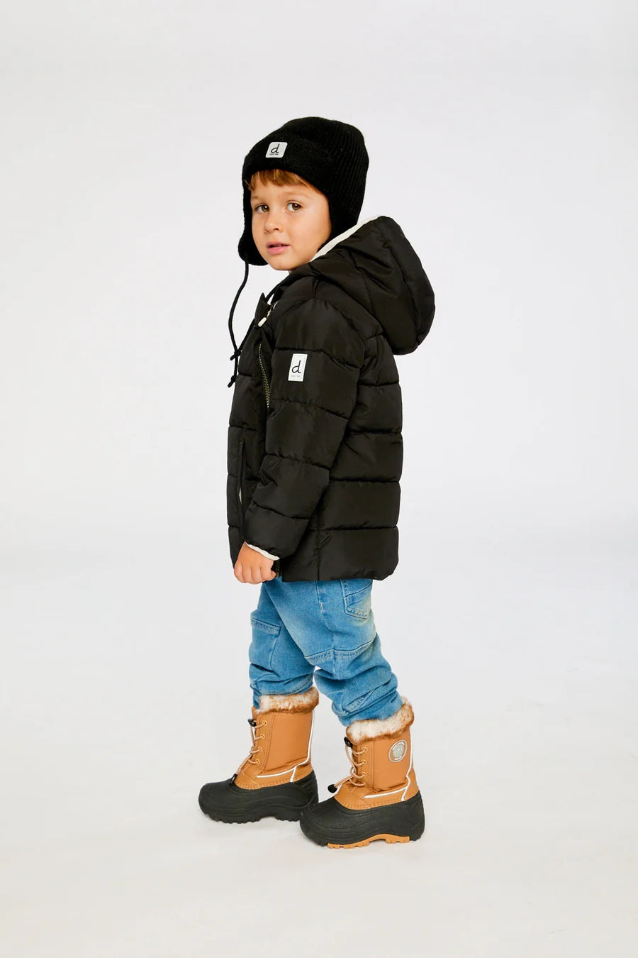 Deux Par Deux Winter Jacket Car Seat Adaptable - Black