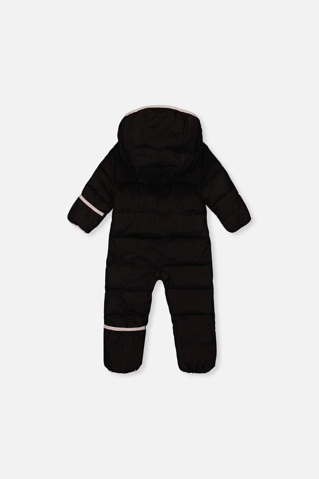 Deux Par Deux Baby Cloud One Piece Snowsuit Adapted For Car Seats - Black