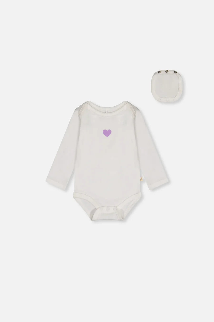 Deux Par Deux Organic Cotton Onsie - Off White