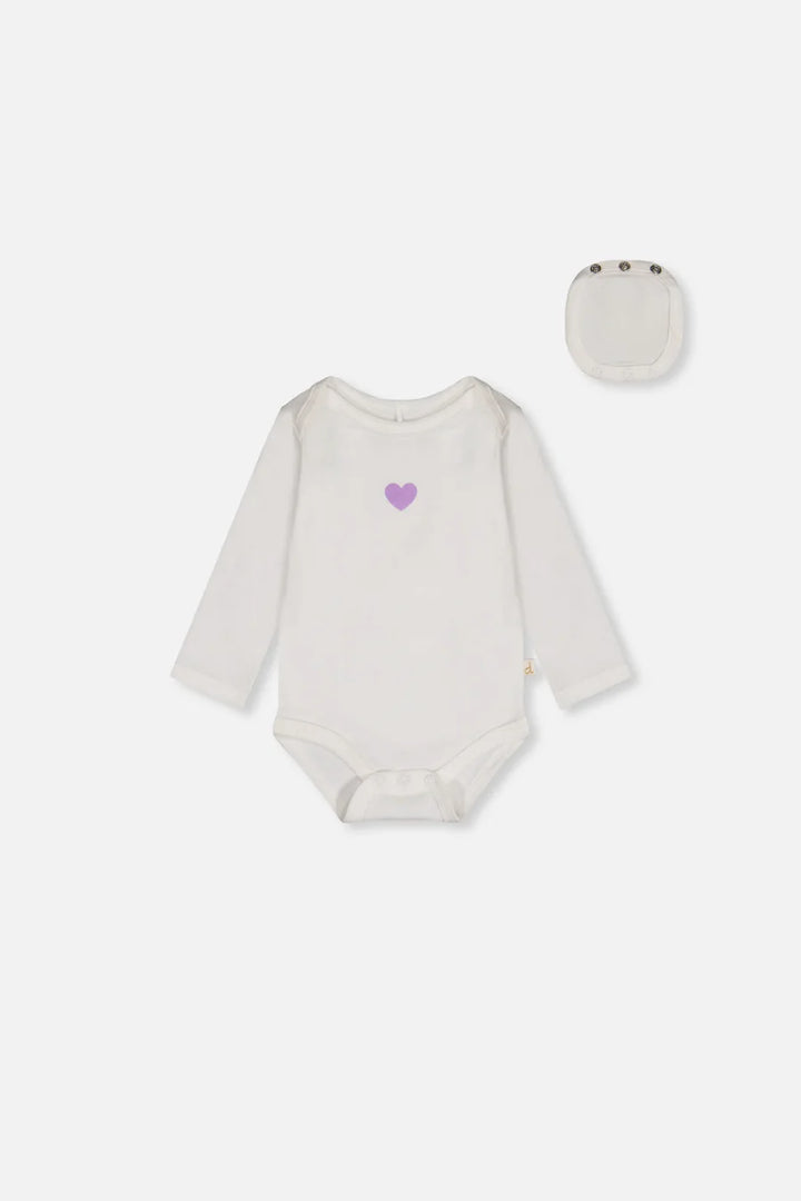 Deux Par Deux Organic Cotton Onsie - Off White