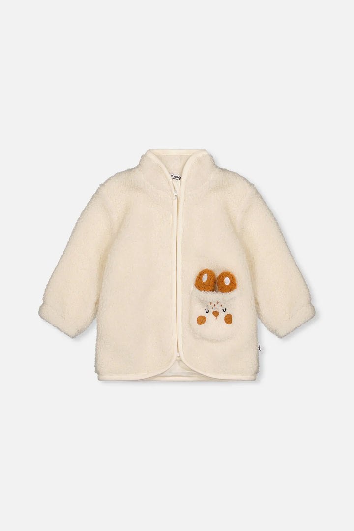 Deux Par Deux Sherpa Jacket - Off White