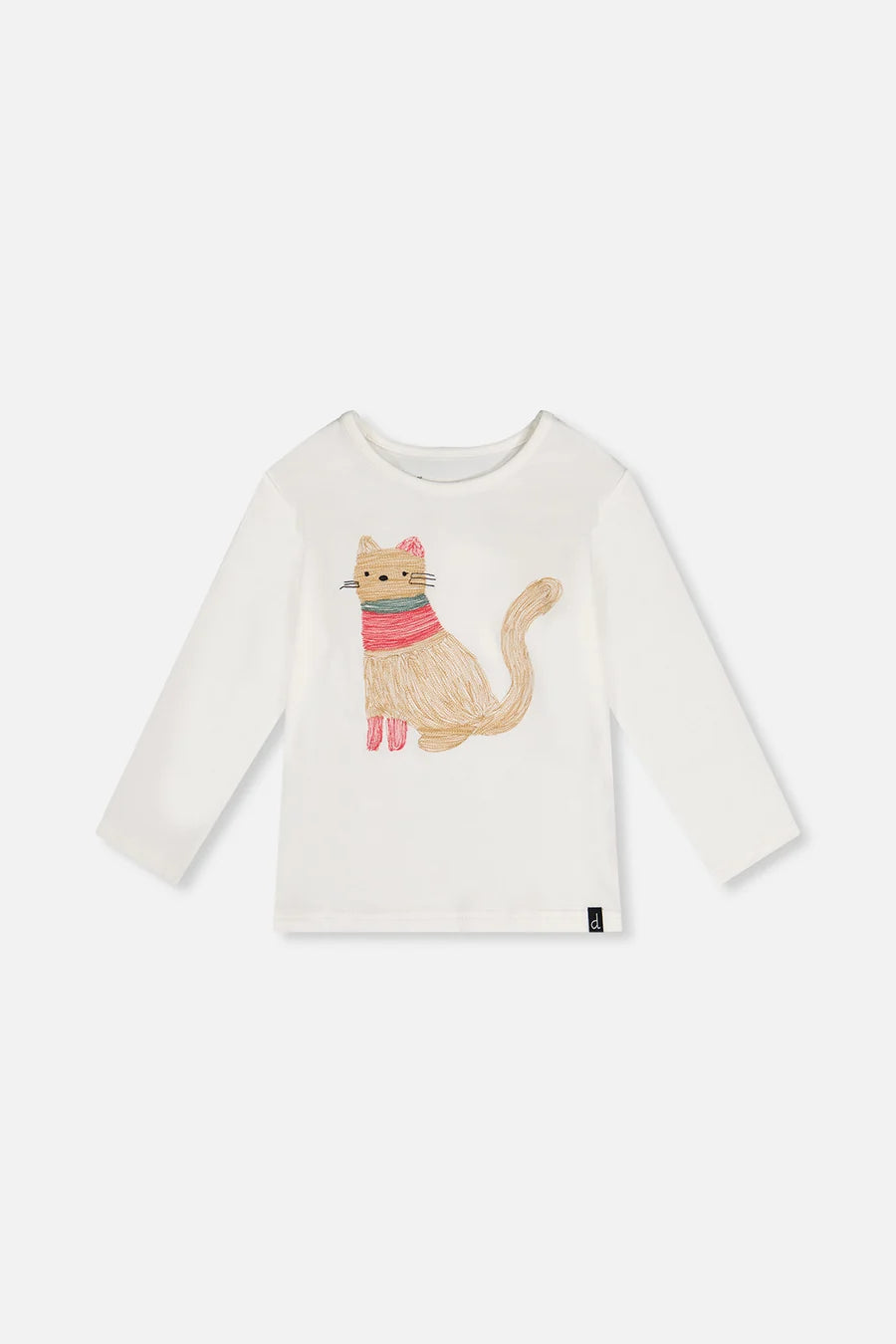 Deux Par Deux Organic Cotton Long Sleeve Printed Shirt - Off White