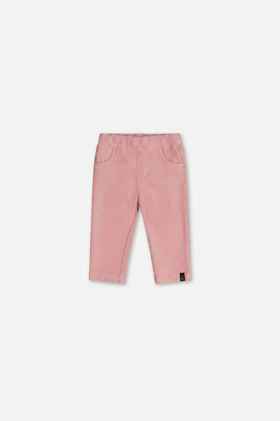 Deux Par Deux Baby Stretch Velour Treggings - Silver Pink
