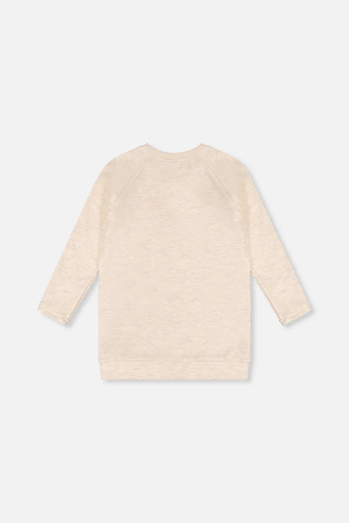 Deux Par Deux Brushed Jersey Tunic - Beige