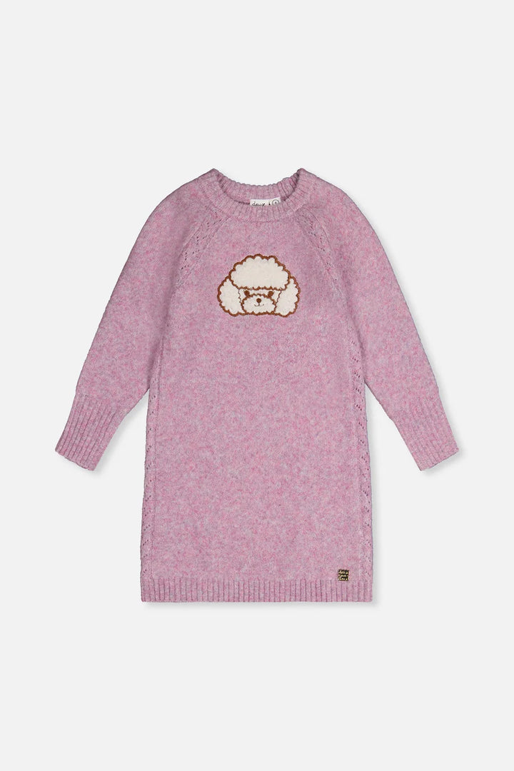 Deux Par Deux Poodle Knit Sweater - Lavender
