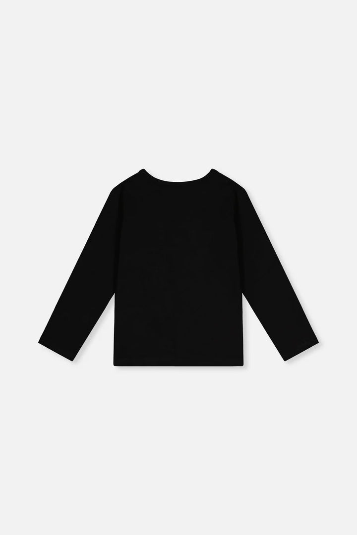 Deux Par Deux Organic Jersey T-Shirt - Anthracite/Black